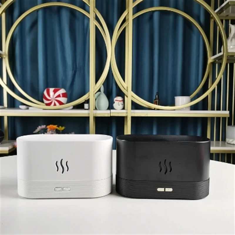 Kinscoter Aroma Diffuser Air Humidifier Ultrasonic Cool Mist Maker Fogger Led Essential Oil Flame Lamp Difusor Y240806