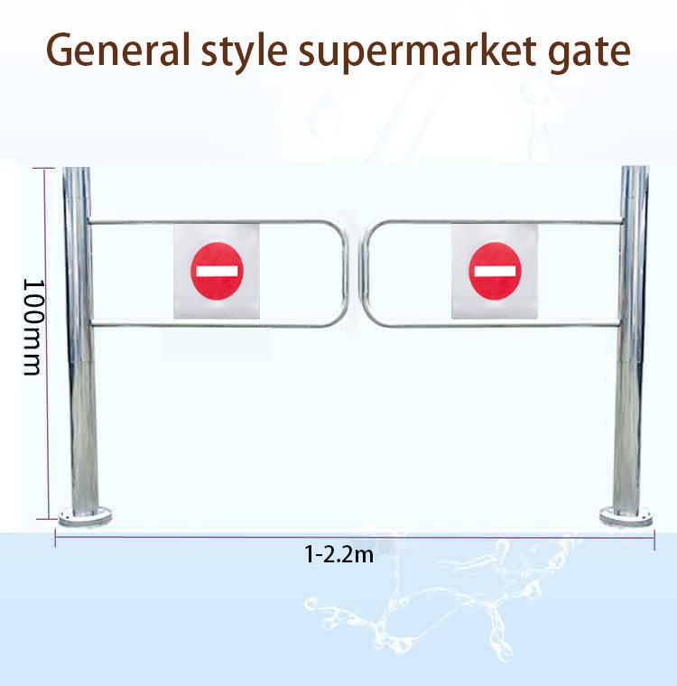LuxurySupermarket one-way door stainless steel only into the pendulum gate machine