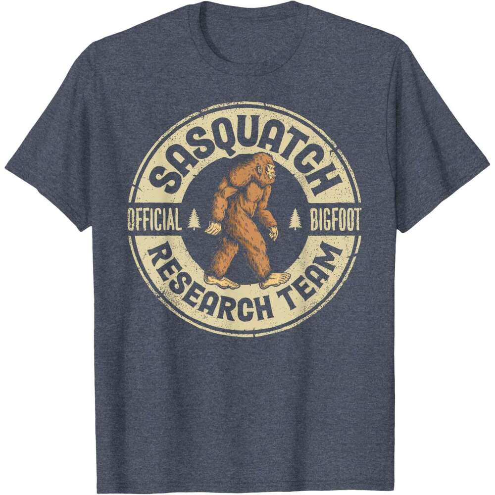T shirt Mens Bigfoot Research Team Retro Vintage Sasquatch Men Women T-Shirt shirts tshirt graphic tee Casual tops summer clothes Short sleeve Free sh