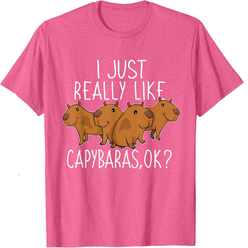 Fashion T shirt Mens Lover Kids Women Cute Capybara T-Shirt shirts tshirt graphic tee Casual tops summer clothes Short sleeve Free shipping