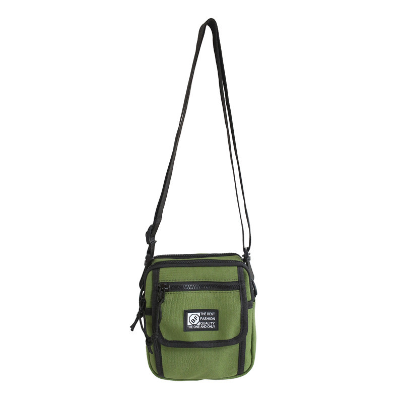 Men Women Student Canvas Shoulder Bag Street Small Messenger Bag for Student Korean Harajuku Unisex Crossbody Bags Phone Purses