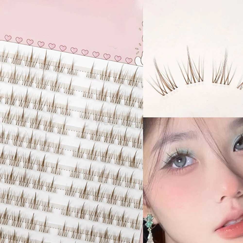 Fashion Sunflower False Eyelash Natural Simulation Fairy Cos Mink Eyelash Extension DIY Makeup Personal Segmented Eyes W240803