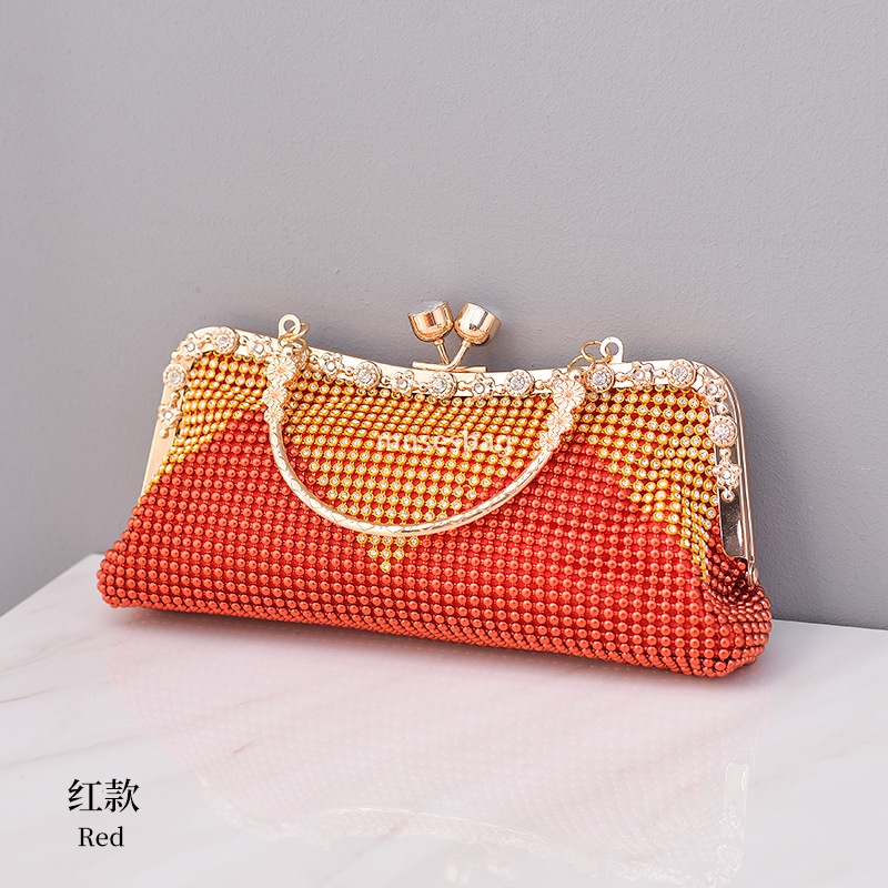 Cross border diamond dinner bag socialite's handbag European and American fashion diagonal cross bag new versatile evening dress dress bag women&