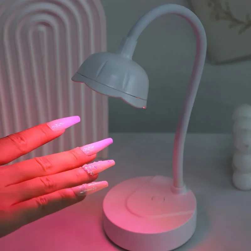 LED Nail Light Lamp Nail Dryer Portable 12W Rechargeable Induction Gel Light Foldable USB For Polish Drying Manicure ToolsCL2400806