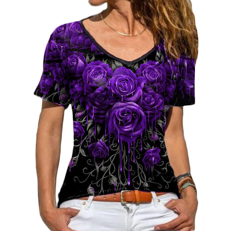Tee Shirt Tops New Merchandise Short-sleeved Fashion Hip Hop Long Sleeve Tee Shirts Harajuku Print Vintage Pure Cotton Slim-fit Plaid Stretch Casual U