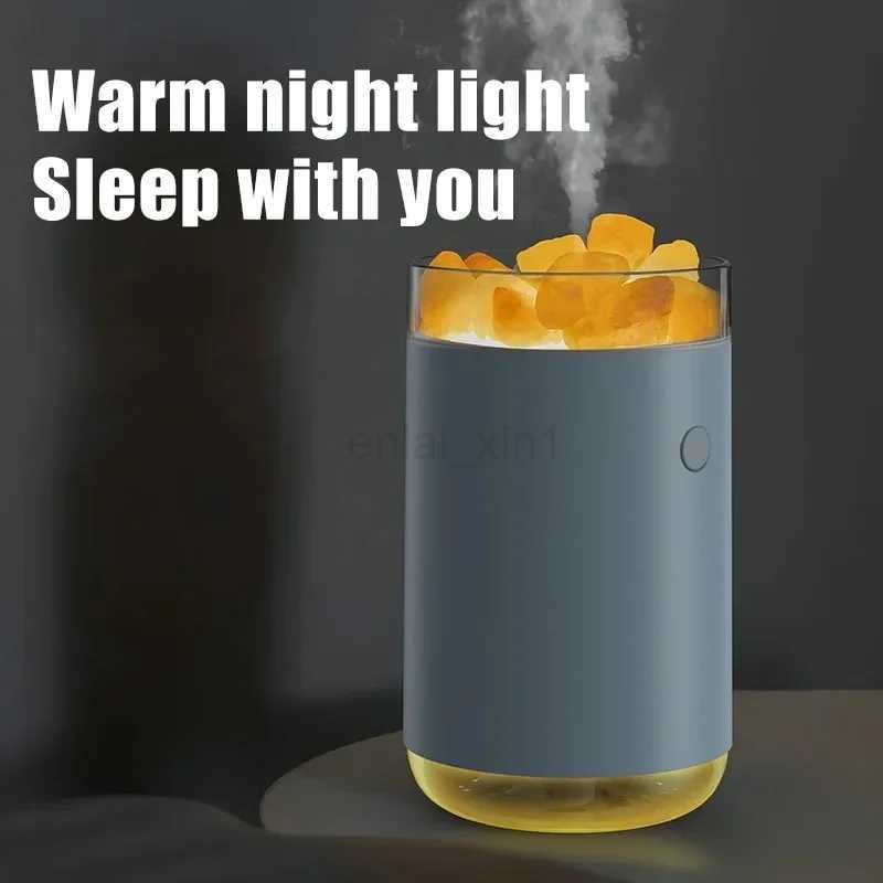 Colorful Aroma Diffuser Humidifier Aromatherapy Diffuser 7 Colors Light Salt Lamp Ultrasonic Cool Mist Humidifier Auto Shut Y240806