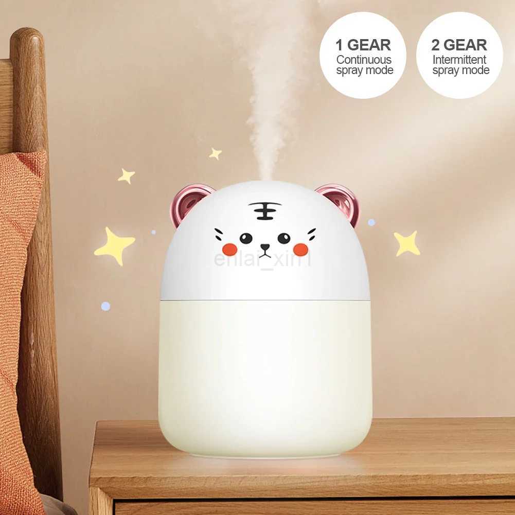 Desktop Humidifier With Colorful Ambient Light 250ml Capacity Aroma Diffuser for Home Aromatherapy Humidifiers Diffusers Bedroom Y240806