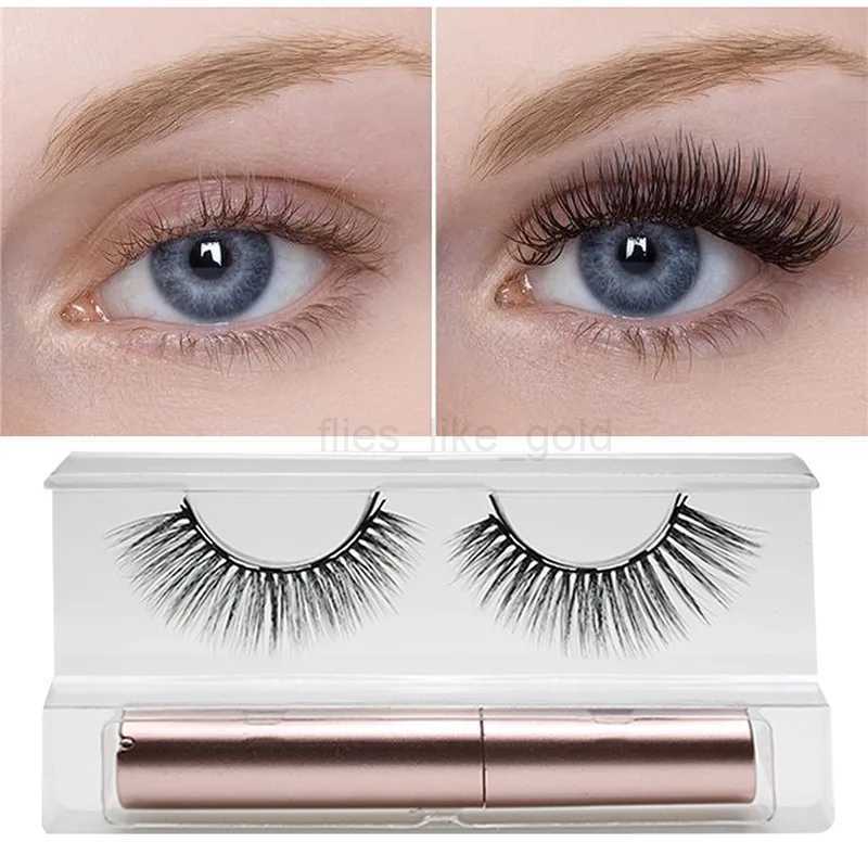 3D magnetic eyelash set waterproof durable natural magnetic eye black eye black makeup extension false eyelash set W240803