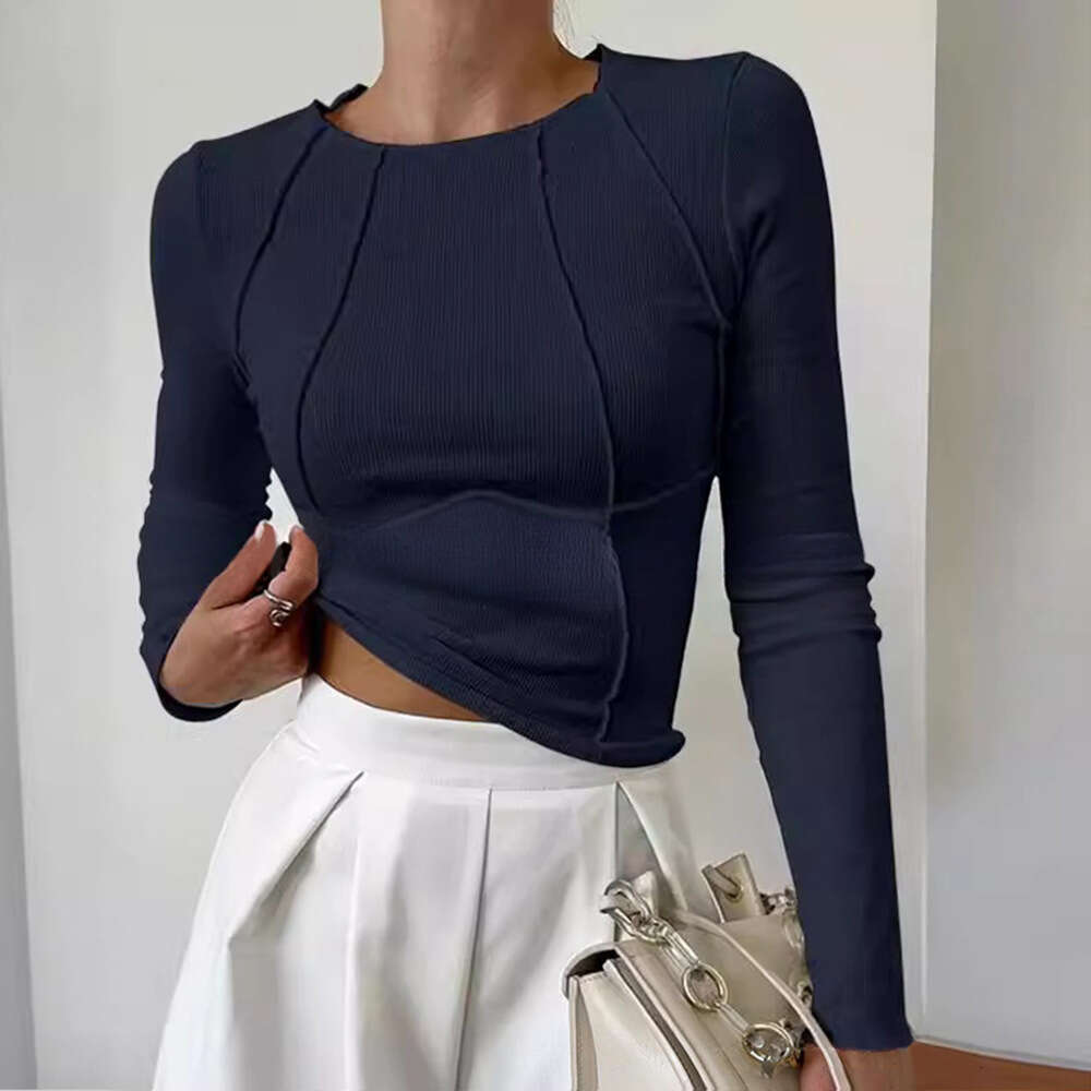 Summer Spring Short-sleeved Hollow Out Slim Top Female Long Sleeve Tee Shirts Sports Fitness Lace Plaid Skinny Base Womens T Shirt Clothes Graphic T S