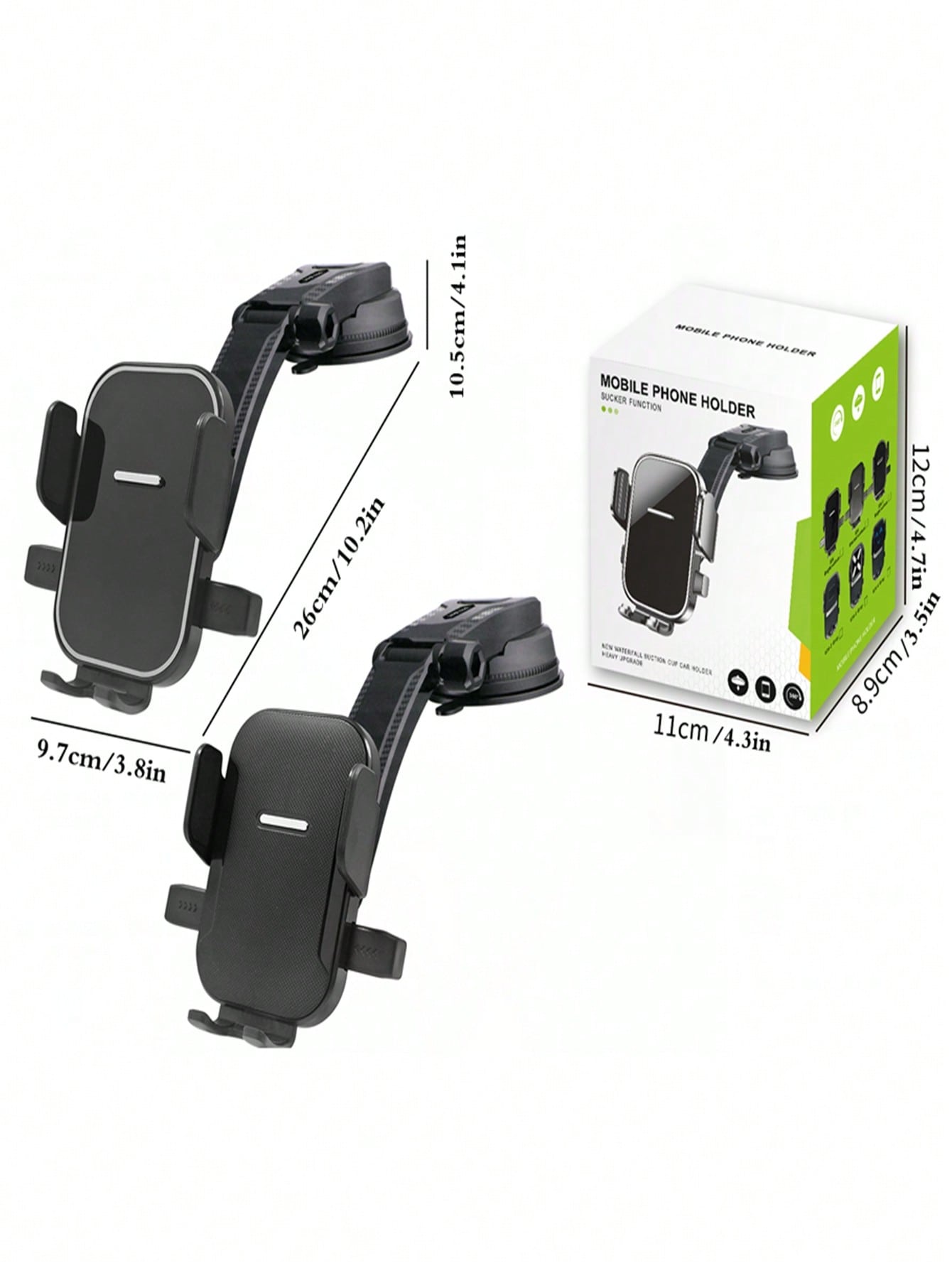 Car phone bracket Car general large suction cup windshield console anti-shake bracket Mobile phone bracket