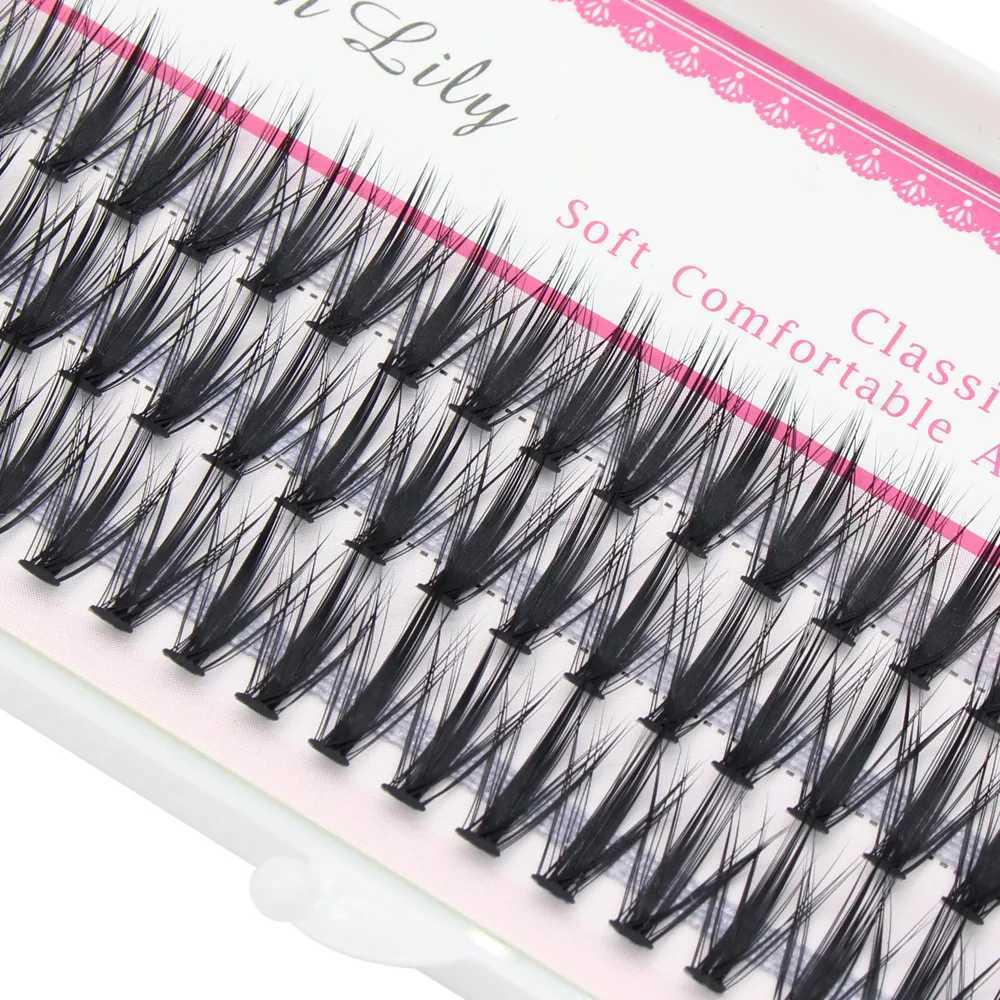 60 bundles of luxurious thick clustered eyelashes extended 3D Russian scroll graffiti fake 20D 30D mink eyelashes Bunche Cilias W240803