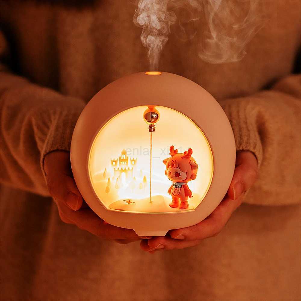 Cute Cartoon Romantic Lamp Mini Air Humidifier USB Aromatherapy Essential Oil Diffuser for Kids Room Fragrance Perfume Diffuser Y240803