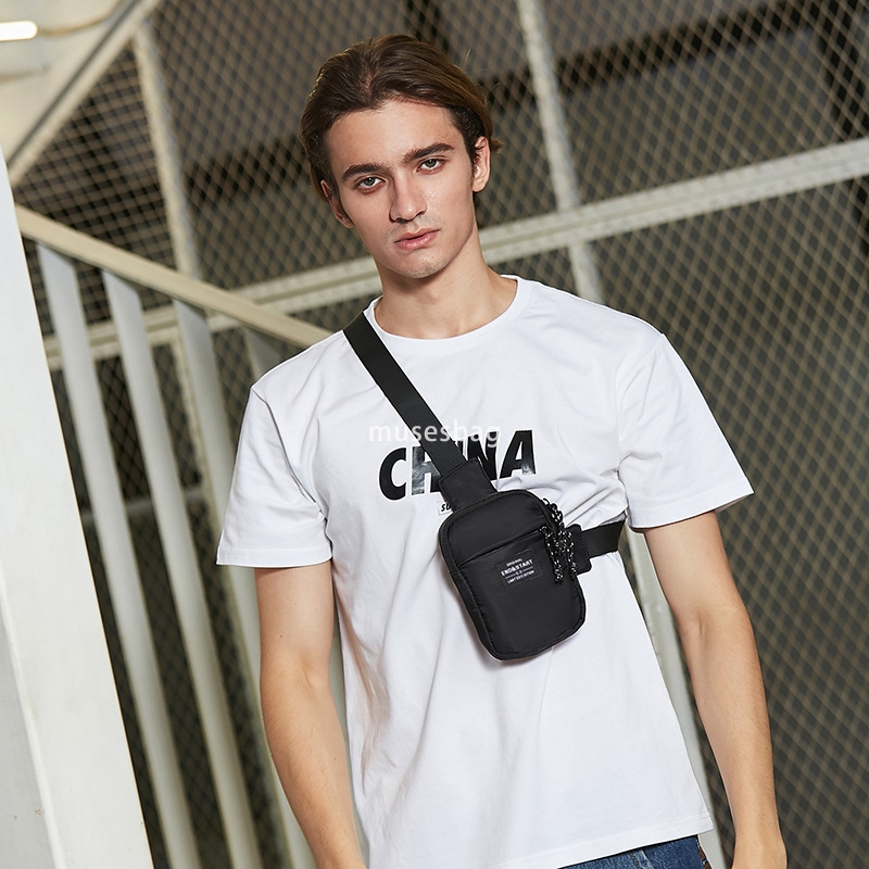 New high-quality men's simple chest bag versatile fashion trend outdoor lightweight shoulder bag men's crossbody bag