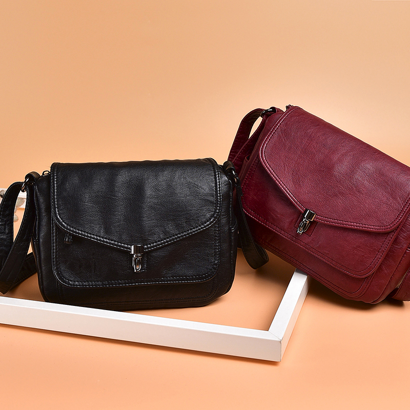 Vintage Soft Leather Femmels' Shoulder Bags Handbags Women's Packet New Designer Small Crossbody Bag 2025 New Free Delivery Designer Bag