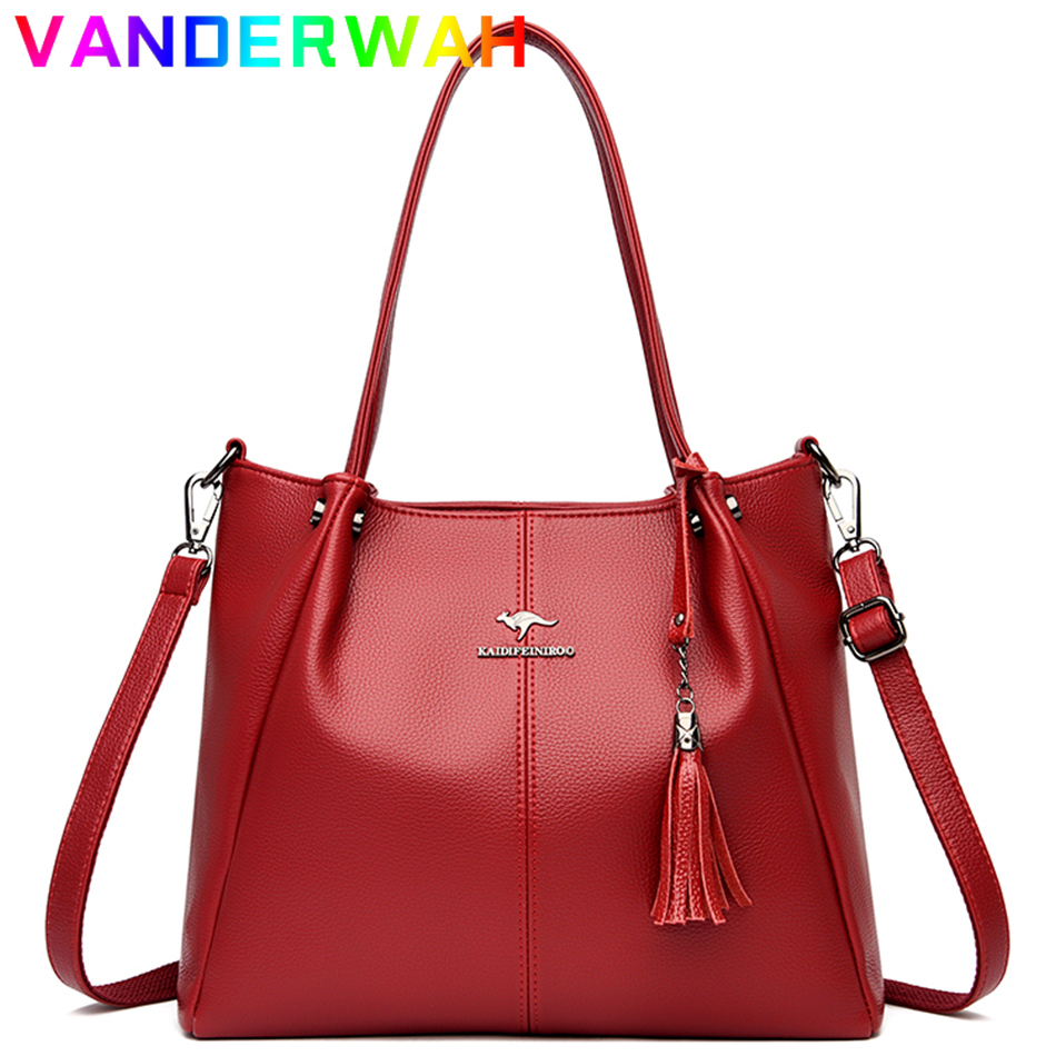 Elegant Women Cowhide Handbag Luxury Designer Shoulder Crossbody Genuine Leather Bag Bridal Red Messenger Sac Fashion Lady Bolsa