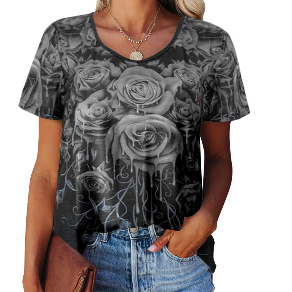 Half Sleeve Summer Loose Versatile Hollow Out Slim Top Female O-neck Crop Tops Quick Drying O Neck Chiffon Stripe Couples Street Activity Crop Tops2