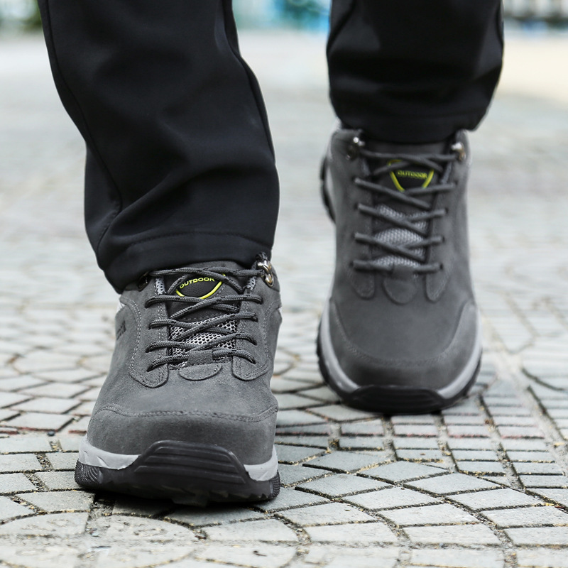 Ddmysports Autumn Winter Mountaineering Anti Slip Thick Sole Tourism Sports And Leisure Outdoor Men S Shoes Large Size