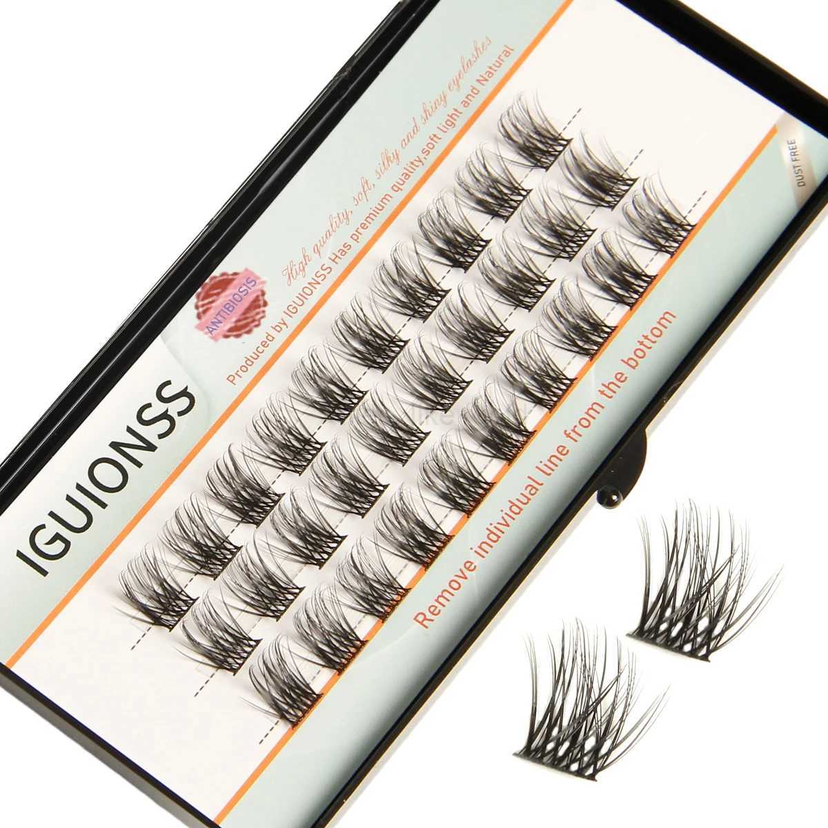IGUIONS eyelash cluster DIY eyelash extension 36 clusters eyelashes 10-16mm 3 styles C D curly personal eyelashes IG2150 W240803