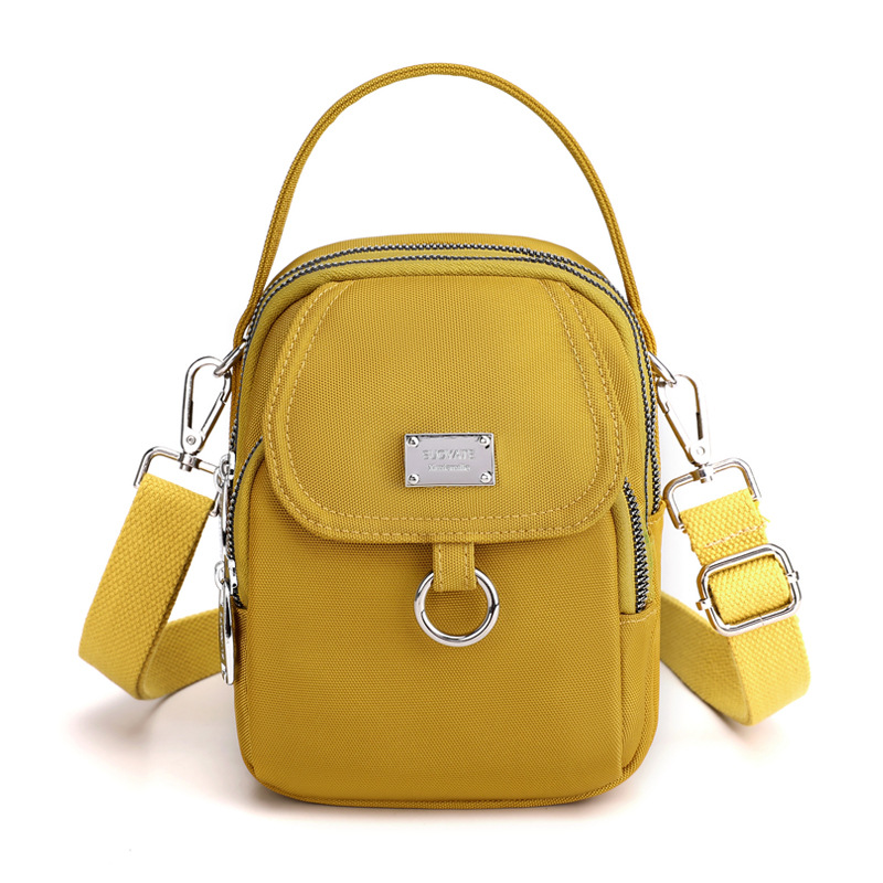 Fashionable 3 Layer Handbag Shoulder Bag Ladies Mini Bag Nylon Durable Fabric Girls Small Crossbody Bags for Women