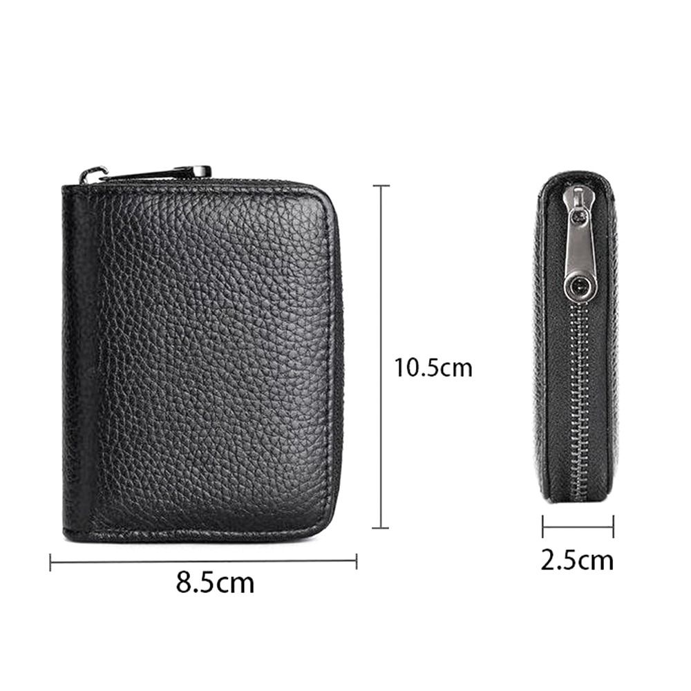 PU Business Bank Credit Bus ID Card Holder Cover Coin Pouch 20 Detents Cards Holders Anti Demagnetization Wallets Bag Organizer