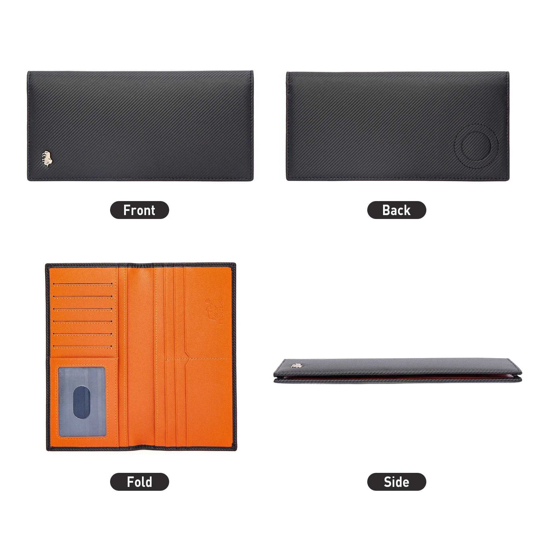 Airtag Men, Designer Holder: Slim Carbon Fiber Long Wallet with RFID Blocking and Bill Card Holder - Lightweight hot for Daily Use