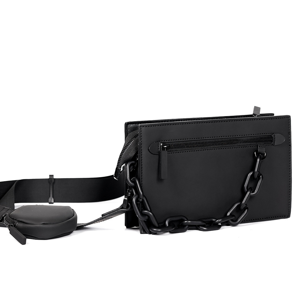 New envelope bag men's box bag, personalized shoulder bag high-end casual and fashionable trendy brand single shoulder crossbody small square bag