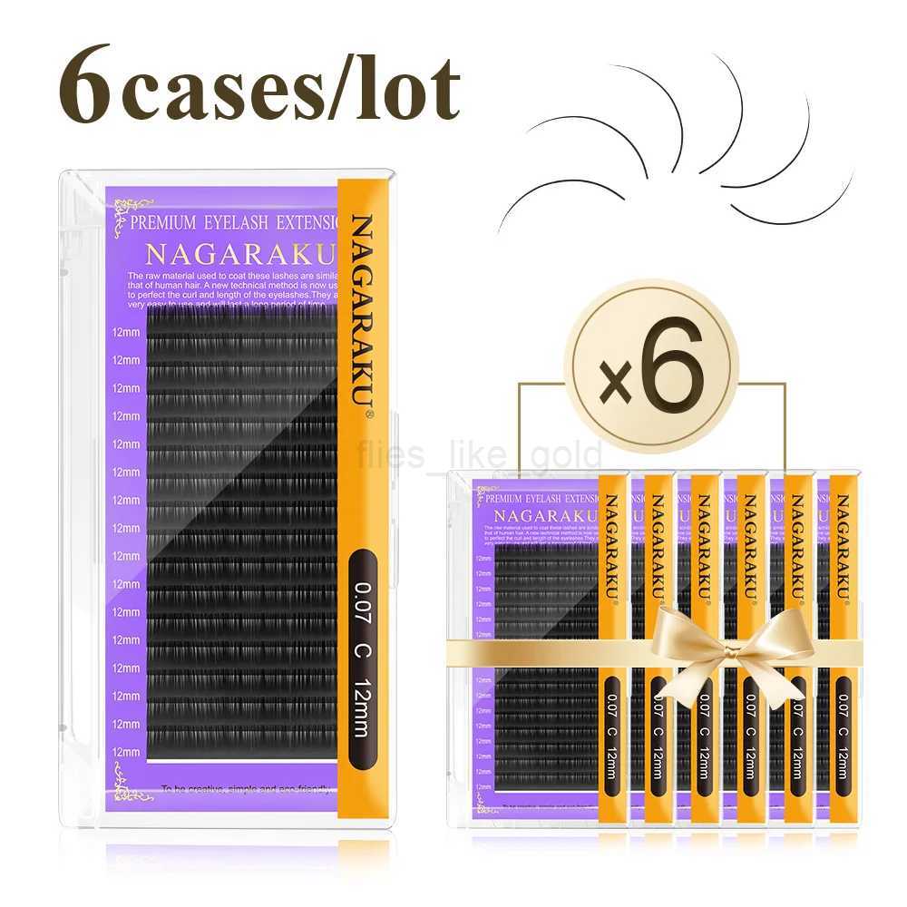 All Size 6 Cases C D CC DD Curling Artificial Mink Eyelash Extension Personal Eyelash Artificial False Eyelash W240803