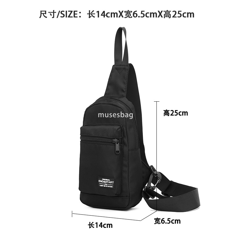 Crossbody bag men's trendy casual chest bag new shoulder bag small bag Japanese backpack summer fashion men's bag women