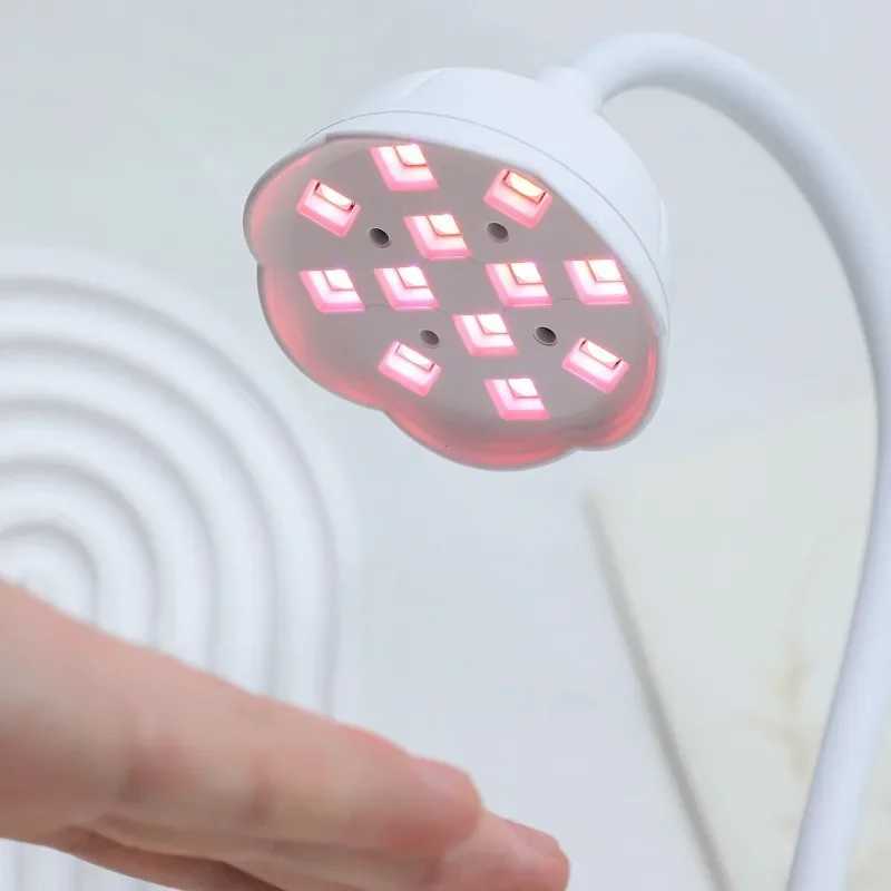 LED Nail Light Lamp Nail Dryer Portable 12W Rechargeable Induction Gel Light Foldable USB For Polish Drying Manicure ToolsCL2400806