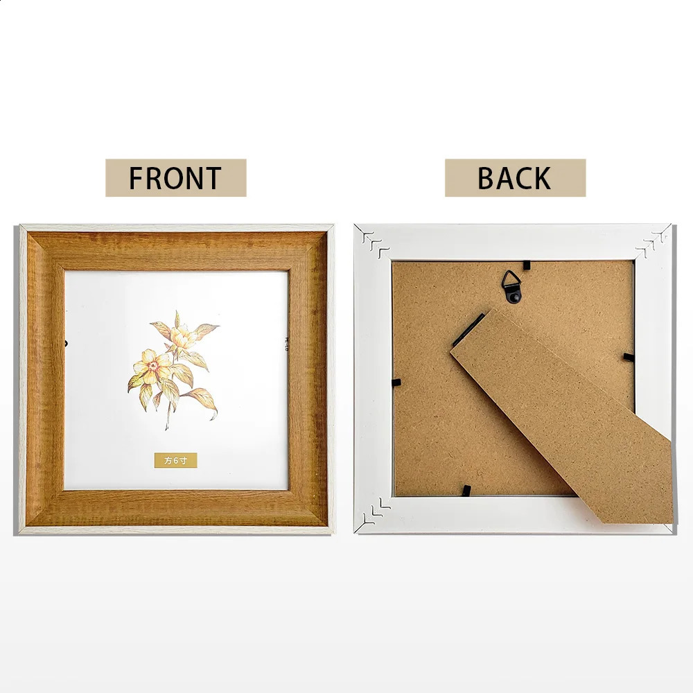 2026 5/6 Inch Nordic Setting Cross Stitch Square Resin Po Picture Frame Wall Hanging 240802 H260306