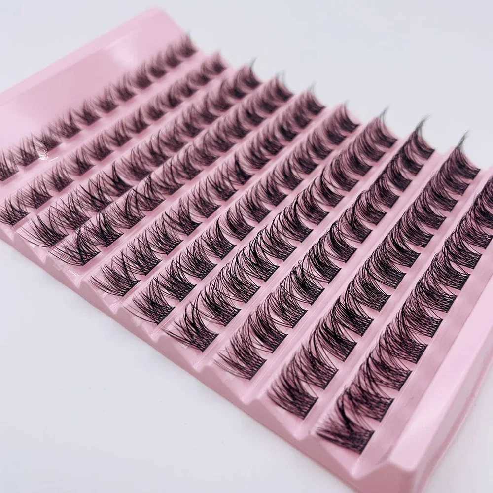 Extension DIY Clusters Segmented Eyelash Lashes 120 Volume Natural Cluster Segmented Eyelashes Bundle LashesXJ25