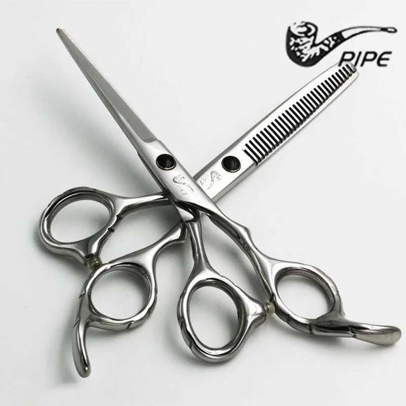 New Arrival 6-inch pipe professional stainless steel hair salon hair clipper+thin hair clipper conventional blade styling tool Z241213