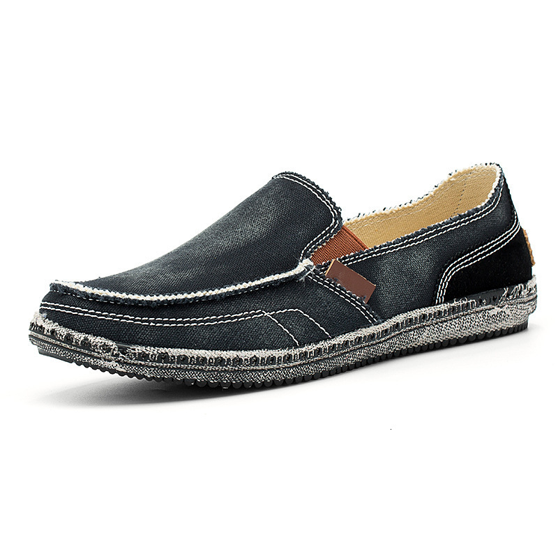 Ddmysports Spring Summer New Fashion Trend Canvas Casual Versatile Lazy Shoes Non Slip Soft Sole Bean Outdoor