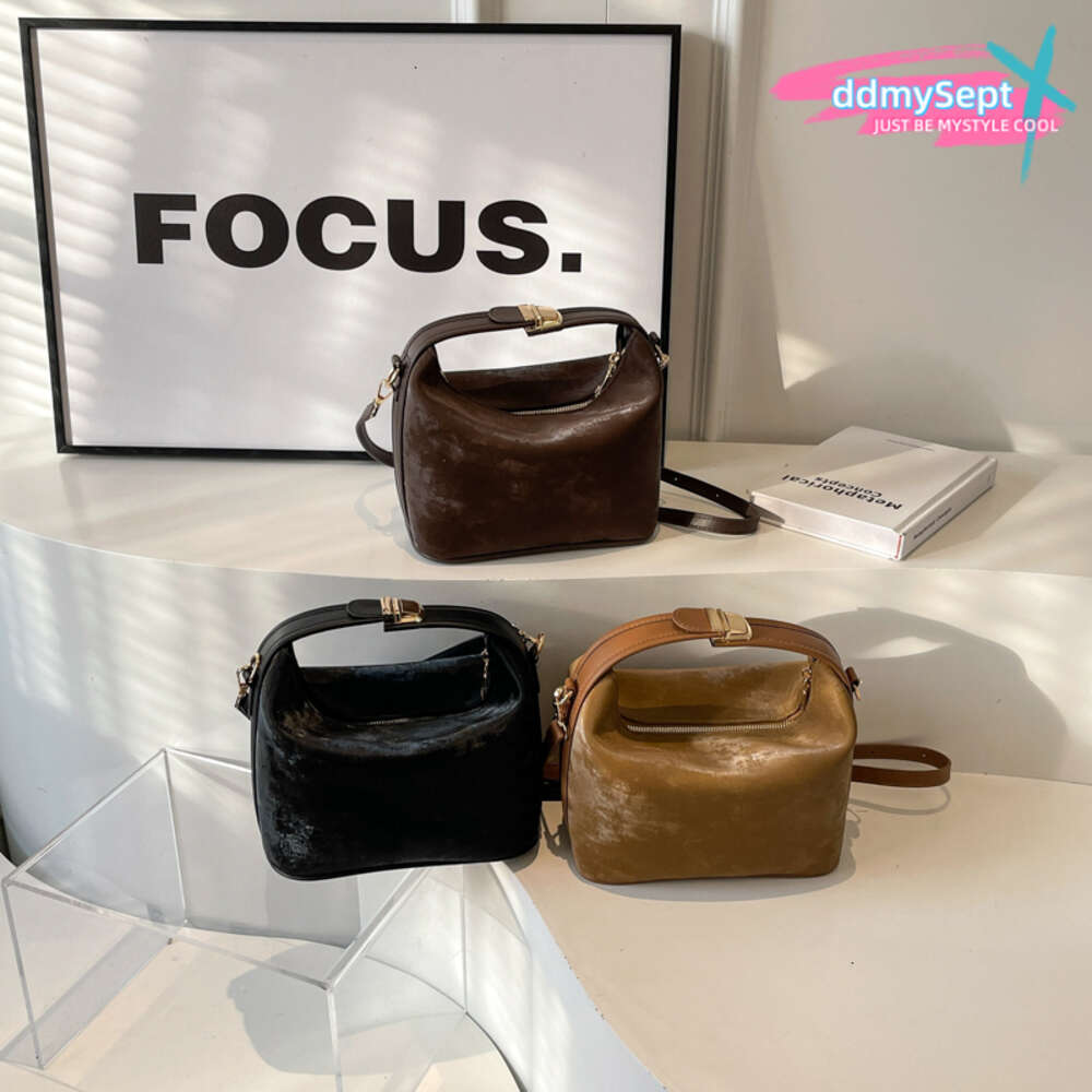 Zipper Ladies Shoulder Retro Versatile 2024 Brand Crossbody Bags for WomenH7.5#32 ddmySept