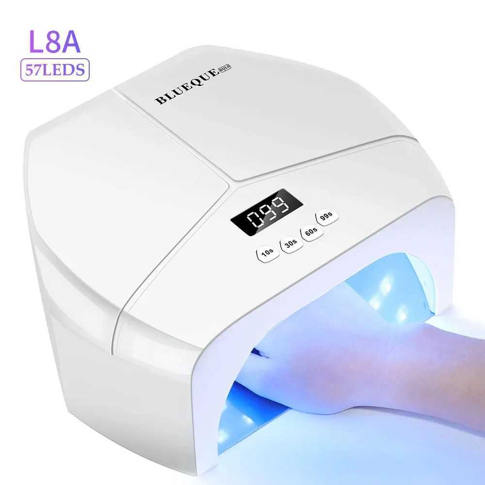 268W Big Power 57LEDs UV Lamp Dryer Machine for Nails Professional Gel Polish Drying Lamp With Four Timer Function for ManicureCL240731
