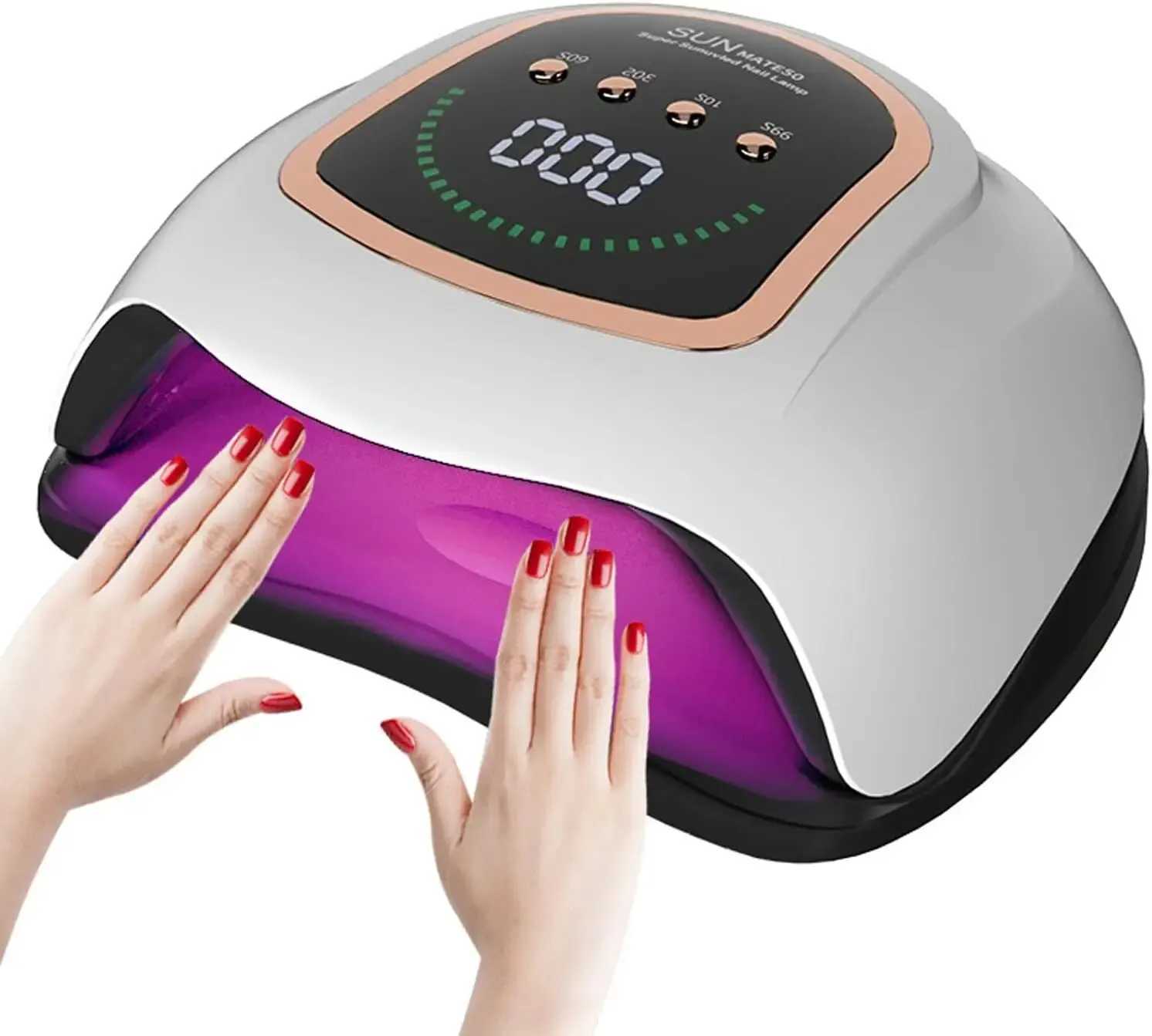 72 Beads LED Nail Lamp 300W Professional UV Nail Dryer Light Fast Curing Gel Polish Lamp Auto Sensor 4 Timer SettingCL240731
