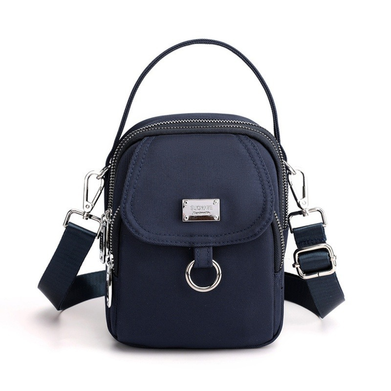 Fashionable 3 Layer Handbag Shoulder Bag Ladies Mini Bag Nylon Durable Fabric Girls Small Crossbody Bags for Women