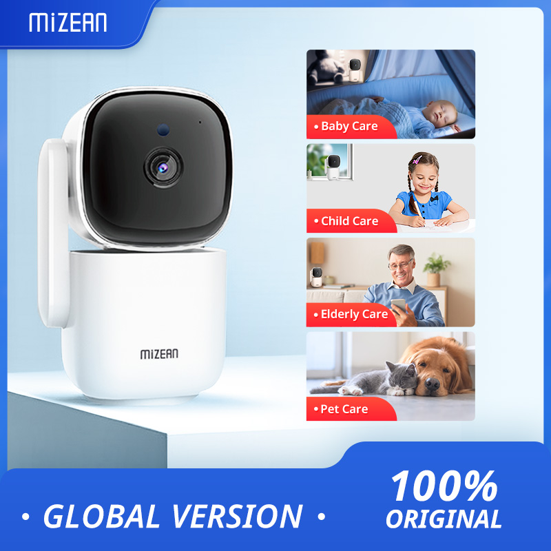 Free Shipping MiZEAN HD WiFi Security Home Camera with App, Night Vision, Auto Tracking, Baby/Pet/Nanny Monitor, Smart IP CCTV Local/Cloud