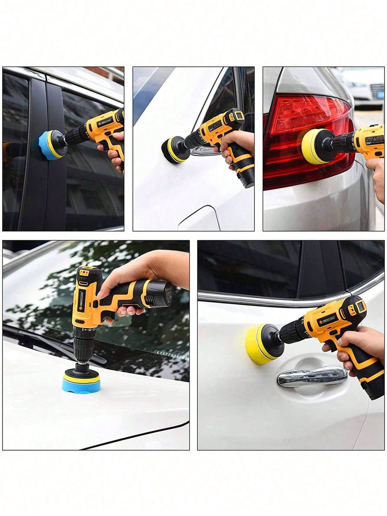 Polishing Sponge disc 4-inch 11-piece waxing disc Polishing pad Sponge polishing disc