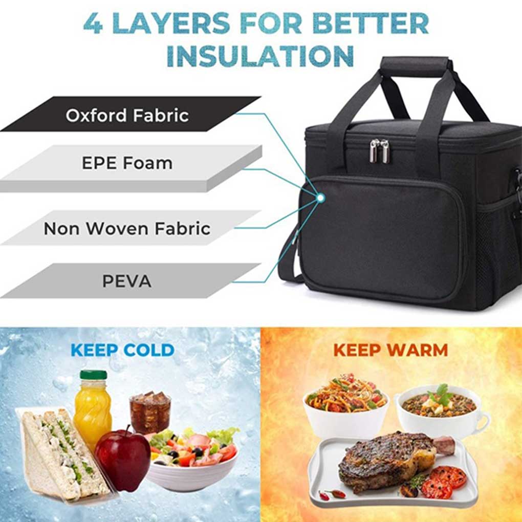 Lunch Bag Insulation Food Large Capacity Picnic Storage Container Tote