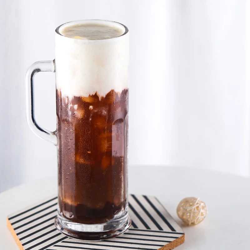 Draft Beer Mugs 600ml Japanese Coffee Mug Large Capacity Glass CupM240803