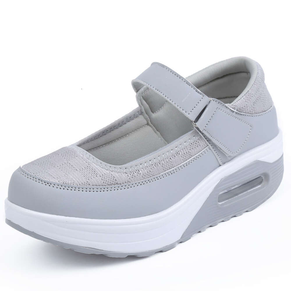 Ddmysports Mesh Rocking Women S Sports Breathable Casual Shallow Thick Soled Height Increasing Nursing For White Single Shoes Outdoor Shoes