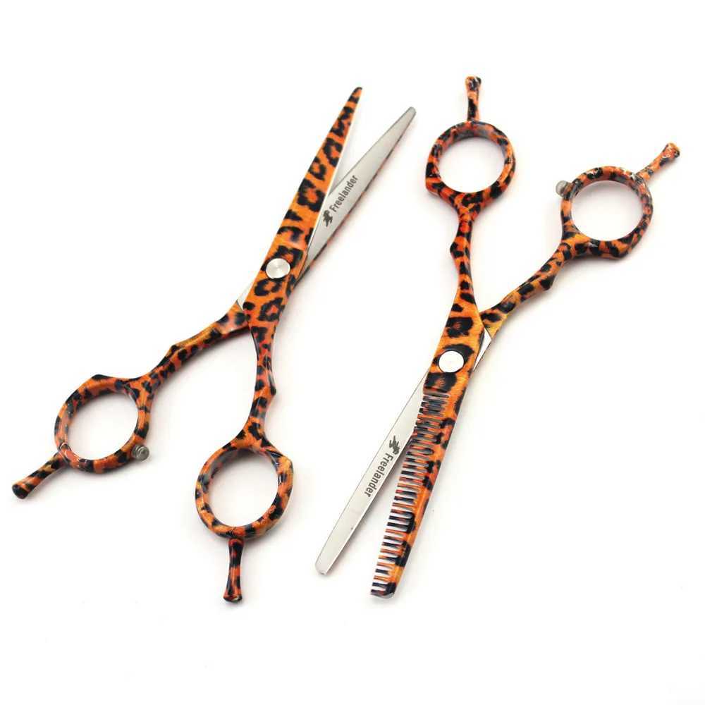 New Arrival Professional JP 440C Steel 5.5-inch Leopard Ceramic Barber Z241213