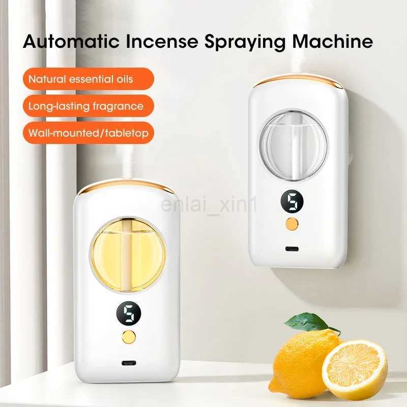 Desktop Diffuser Aromatherapy Machine USB Smart Air Purifier with Display Car Air Freshener Home Bathroom Deodorization Y240806