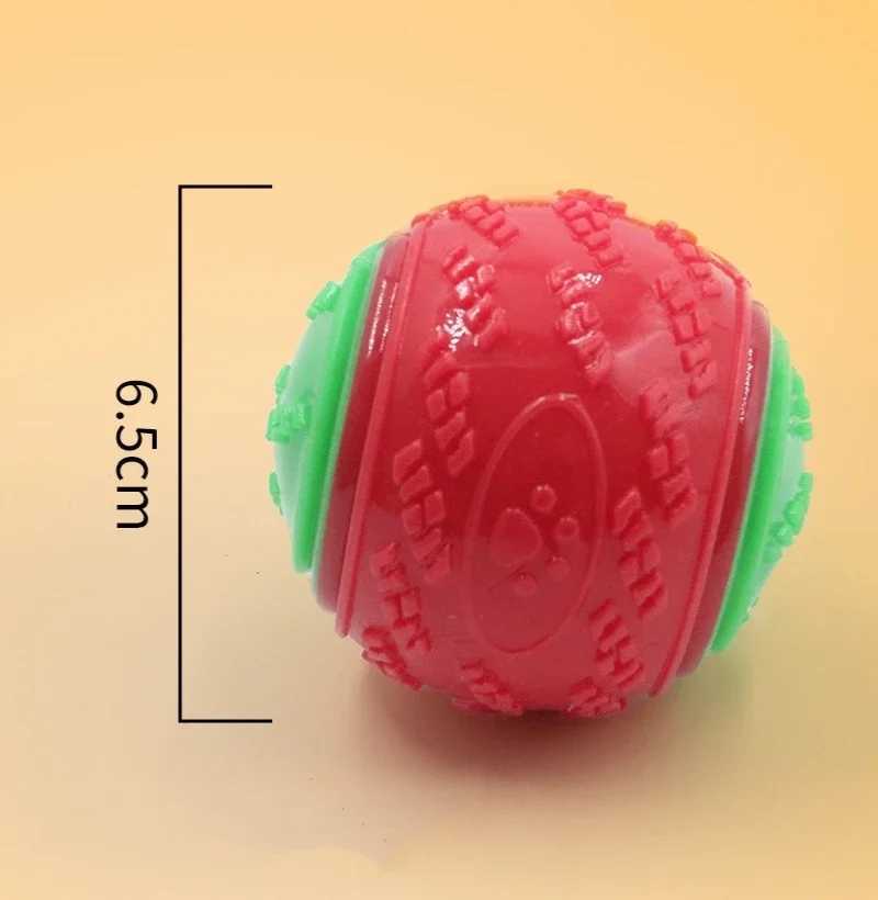 High Quality Dog interactive soft TPR teeth cleaning bite resistance squeezing dog ball toy pet product accessories T2504012