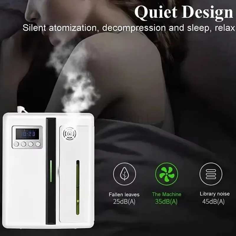 160ml Waterless Scent Diffuser Bluetooth Wall-Mounted Fragrance Machine Smart Scent Diffuser For Essential Oil Hotel Home Y240803