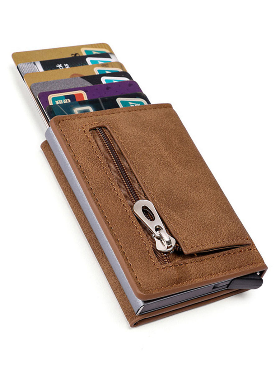 Gebwolf PU Leather Men Wallet Rfid Anti-magnetic Credit Cards Holder With Organizer Coin Pocket & Money Clips Purse