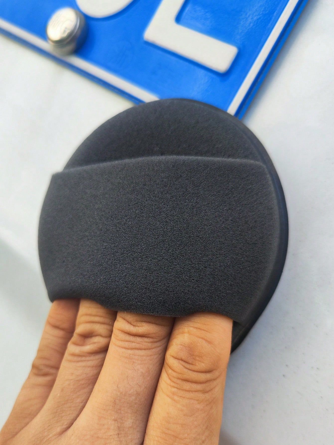 Hand-held waxing sponge Polishing sponge 4 colors polyether sponge soft wear resistant
