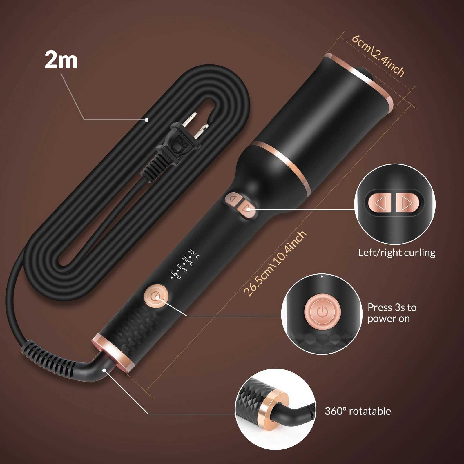 Automatic Curler Automatic Loop Wave Crimping Curling Tool Wave Curling Iron Ring Curler W240803