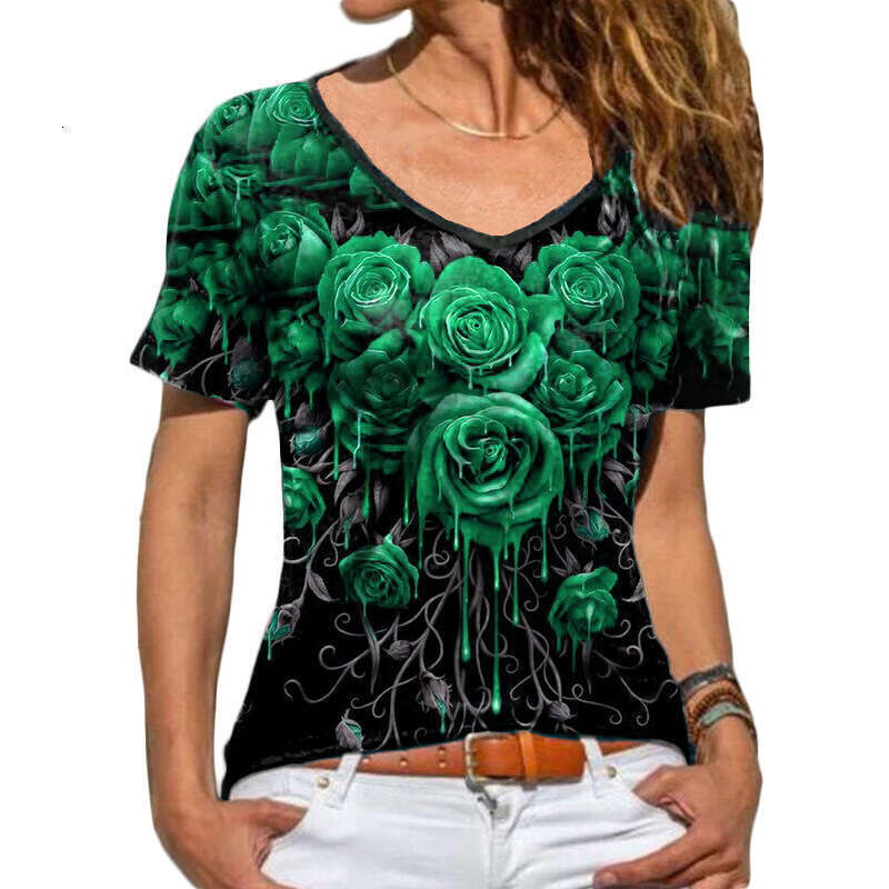 Tee Shirt Tops New Merchandise Short-sleeved Fashion Hip Hop Long Sleeve Tee Shirts Harajuku Print Vintage Pure Cotton Slim-fit Plaid Stretch Casual U